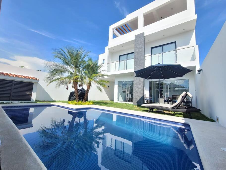 Casa Lua Tequesquitengo. Alberca, Jacuzzi Y Roof エクステリア 写真